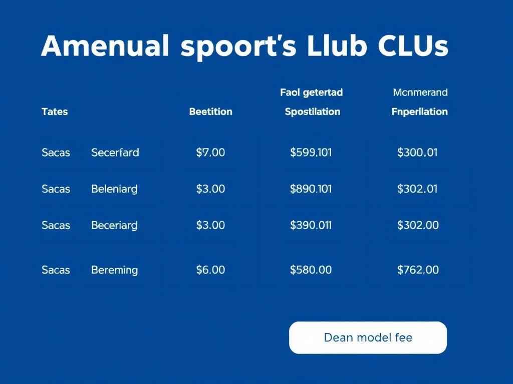 Tarifas de clubes deportivos anuales. Modelos de tarificación que encontrarás Tarifas de clubes deportivos anuales. Modelos de tarificación que encontrarás