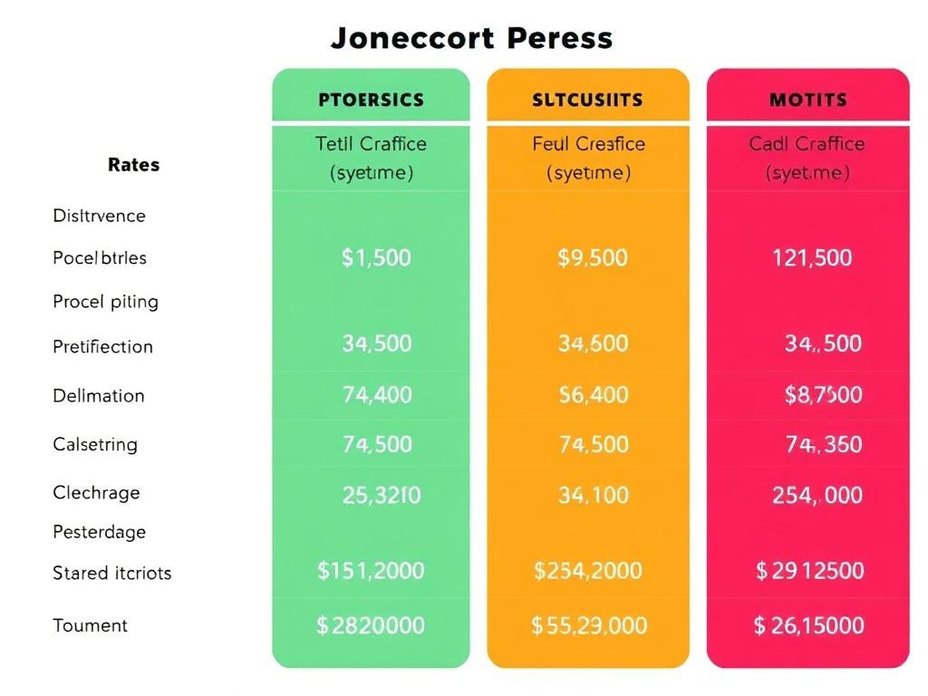 Tarifas de patinetes eléctricos compartidos. Tabla orientativa de componentes de precio