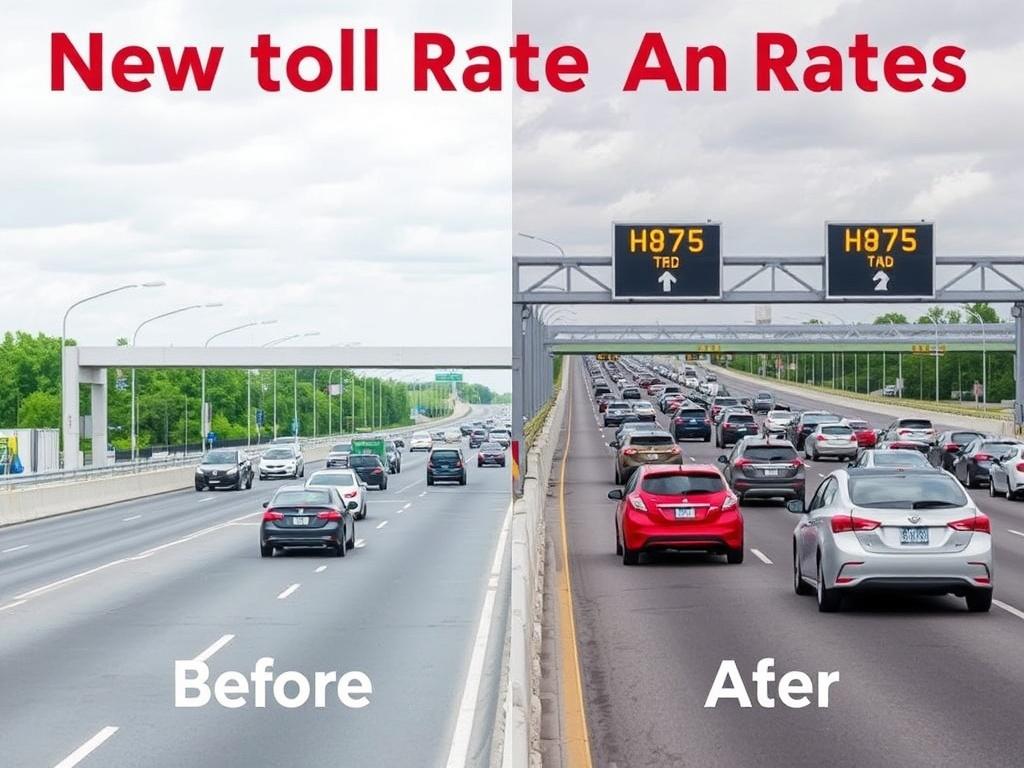Nuevas tarifas de peajes en autopistas. Ejemplo ilustrativo: comparación de tarifas antes y después