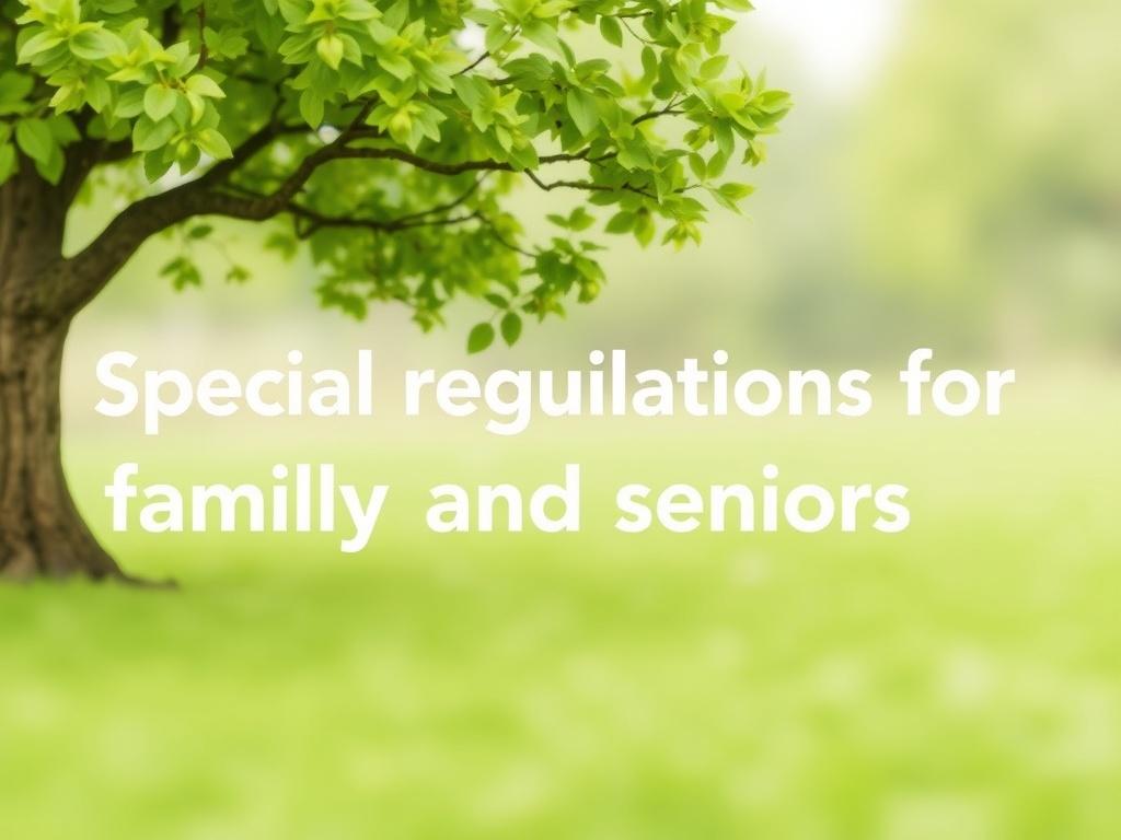 Sonderregelungen für Familien und Senioren. Gesetzlicher Rahmen und Zuständigkeiten