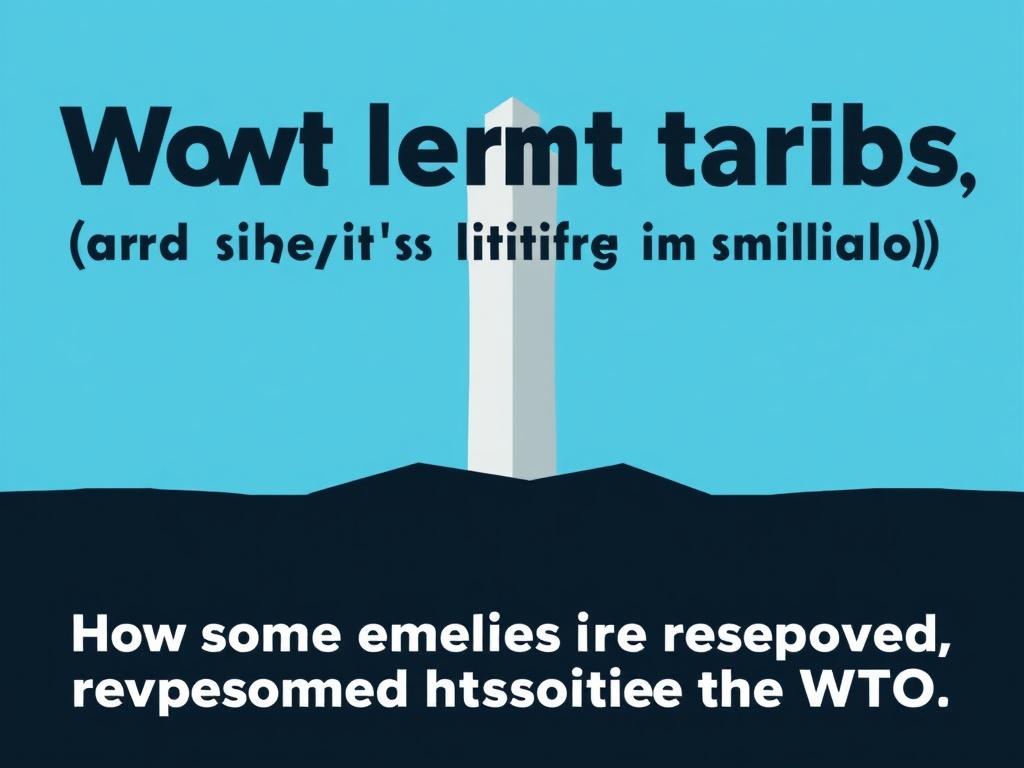     How the WTO limits tariffs (and why it's failing). How some members have responded outside the WTO