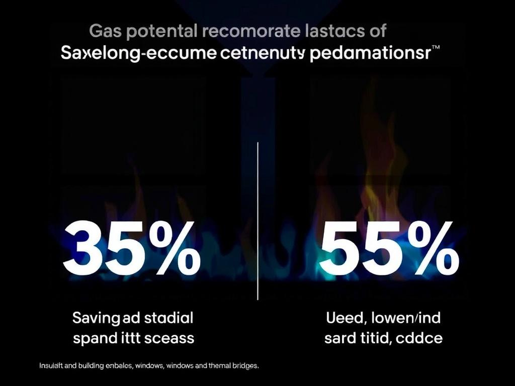 Sparpotential beim Gas durch Verbrauchsoptimierung. Isolierung und Gebäudehülle: Dämmung, Fenster und Wärmebrücken