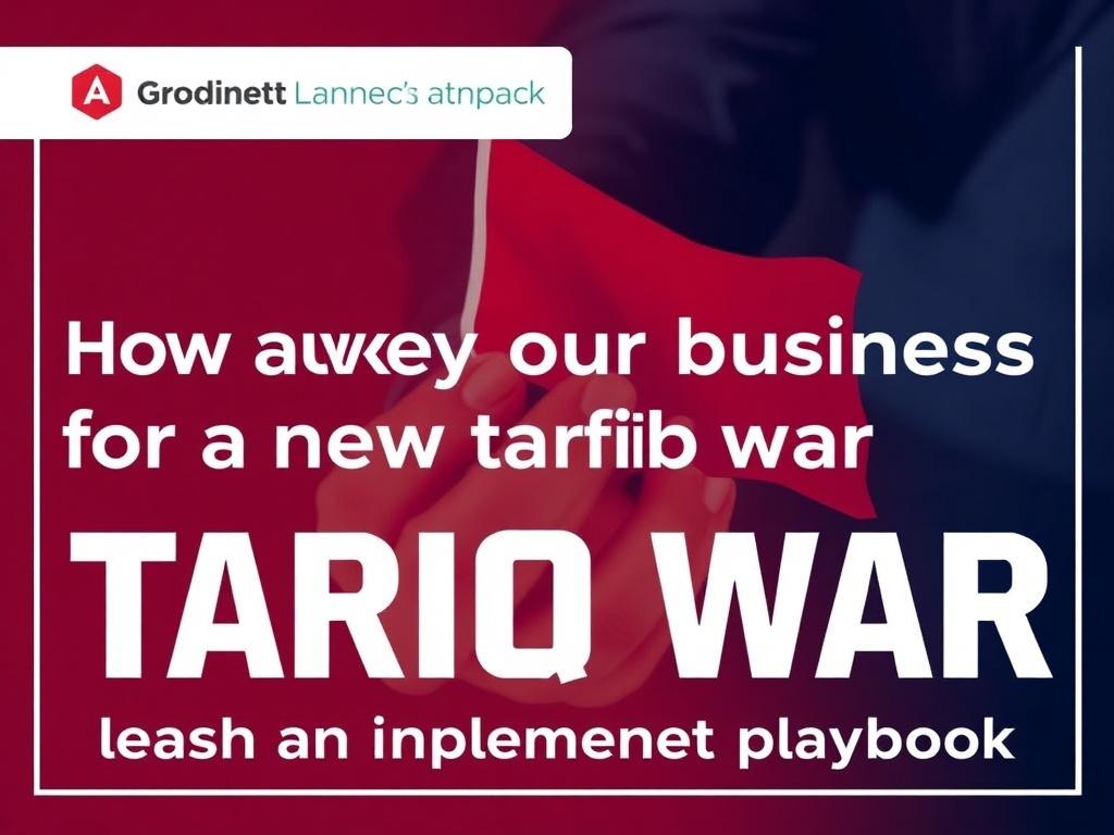     How to prepare your business for a new tariff war. Create an implementation playbook