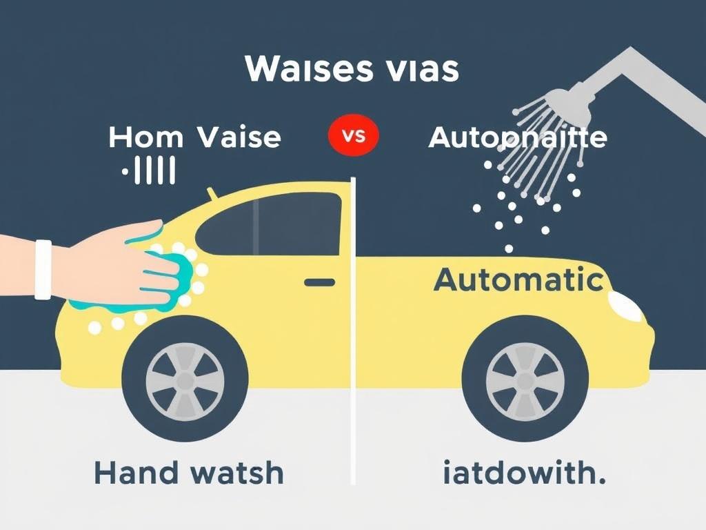 Tarifas de lavado de coches a mano vs. automático. Comparativa económica a 12 meses
