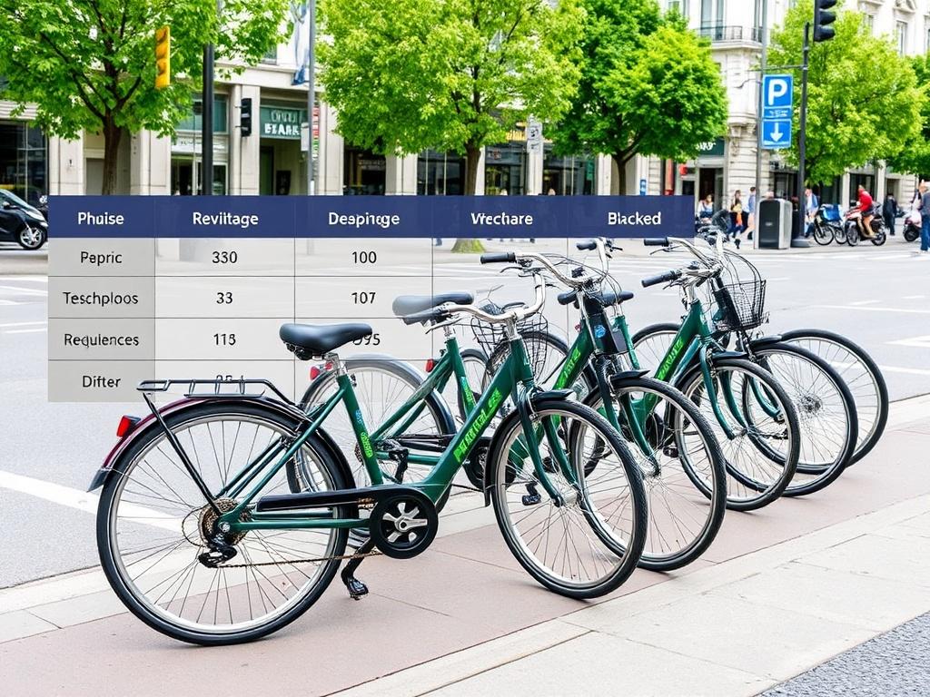 Tarifas de alquiler de bicicletas públicas. Tabla de modelos y sus ventajas e inconvenientes Tarifas de alquiler de bicicletas públicas. Tabla de modelos y sus ventajas e inconvenientes