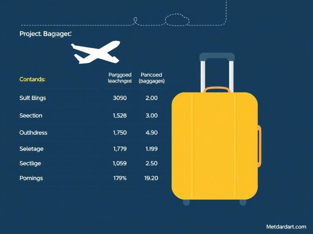 Tarifas de equipaje en aerolíneas. Tabla comparativa: tarifas orientativas