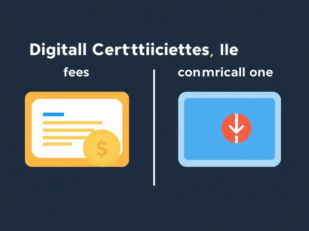 Tarifas de certificados digitales. Comparación: opciones gratuitas frente a comerciales