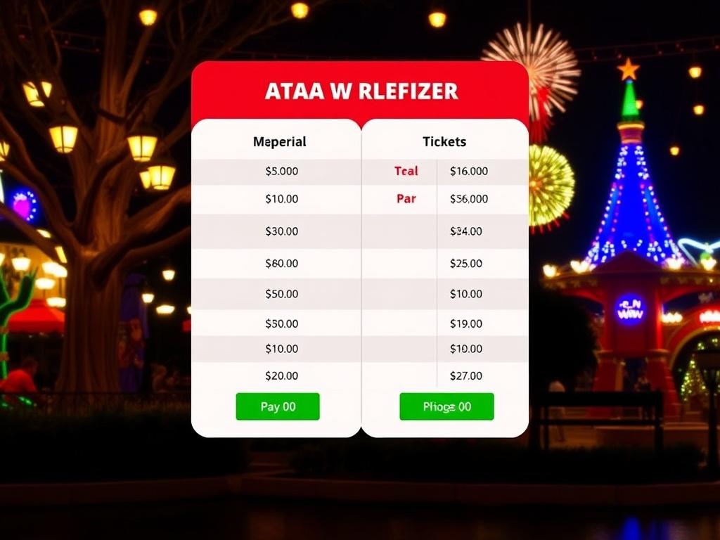 Tarifas de entradas a parques temáticos. Modelos de precios más comunes