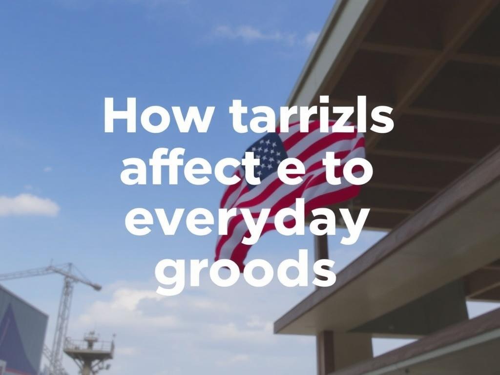     How tariffs affect the price of everyday goods. What a tariff actually is