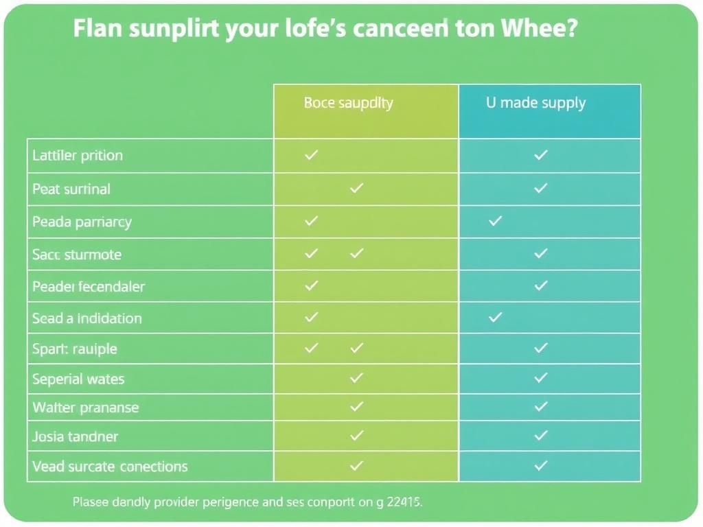 Grundversorgung oder freier Anbieter: Was lohnt sich?. Tabelle: Vergleich auf einen Blick